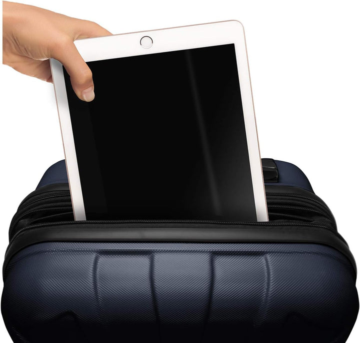 Suitline Handgepäck Bordgepäck Koffer mit Laptoptasche und Erweiterung, Business Trolley, TSA, 55 cm