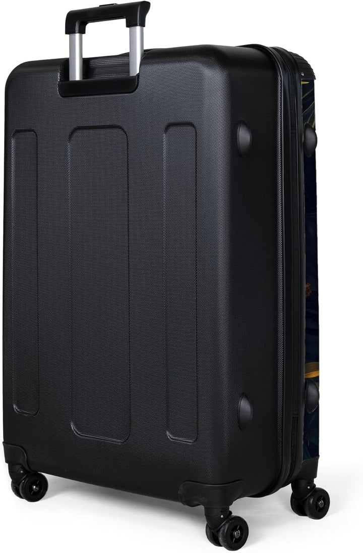 NoBoringSuitcases.com® Koffer XL Gross 77x51.5x28 cm Hartschale Reisekoffer 4 Rollen Leicht Koffer T