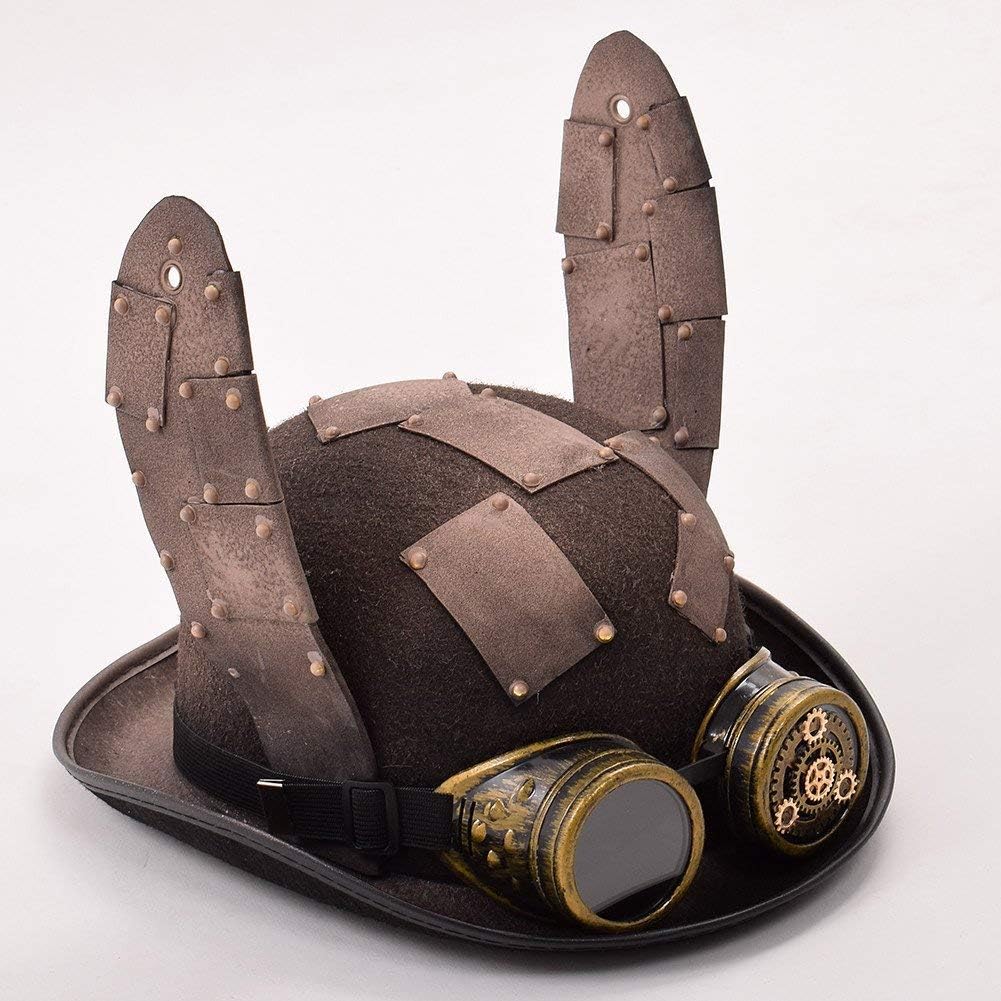 GRACEART Frauen Steampunk Hut Häschen Ohren Fantastischer Hut
