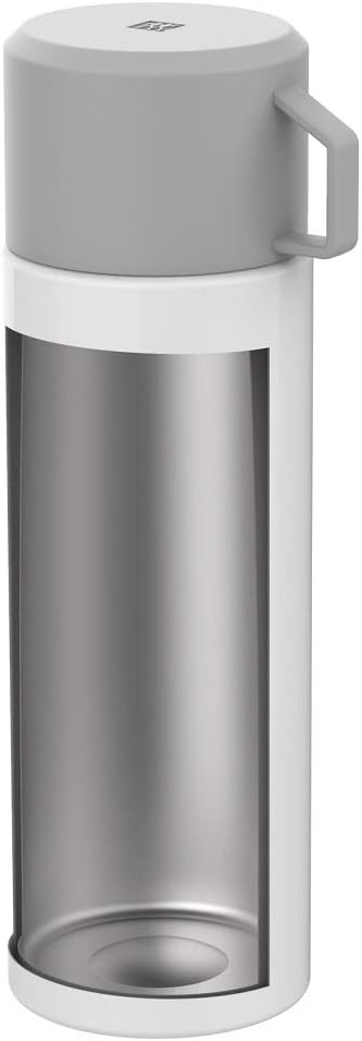 ZWILLING Thermo Isolierflasche, Integrierte Tasse, Thermokanne, Doppelwandisolierung, 1 L, Höhe: 28,