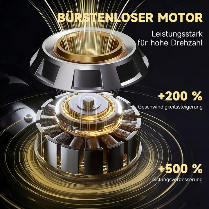 Handstaubsauger Akku, 28000PA Handstaubsauger Auto Staubsauger Kabellos, Upgrade-Schnellladung, 3-Ga
