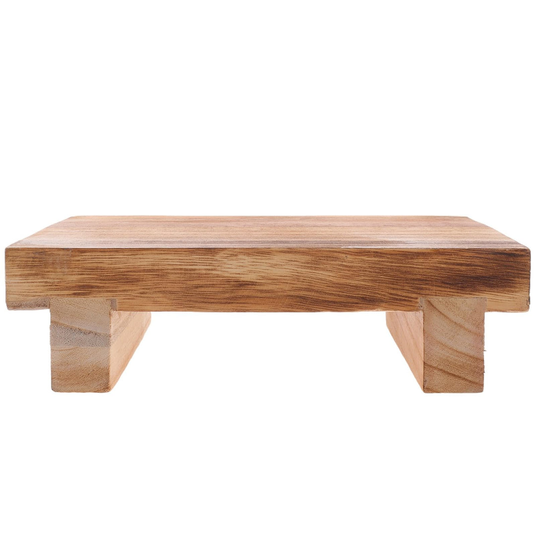 Ergonomischer Holz Tritthocker als Fussstütze und Fusshocker für Badezimmer und Kleines Bad Leichter