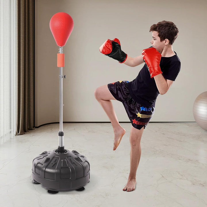 Boxsack Stehend, Erwachsene Standboxsack, Punchingball, Verstellbar Erwachsene Kinder Boxen Punching