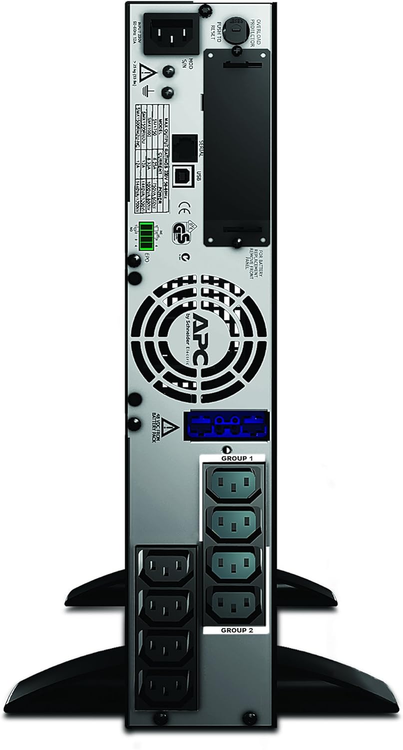 APC Smart UPS SMX - SMX1000I - USV 1000VA (Rack / Tower, bis zu 20 min. Überbrückungszeit bei Stroma