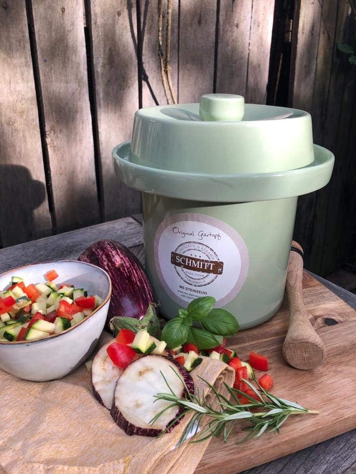 Gärtopf Mini Fermentation 1 Liter pastellgrün Milchsäuregärung Konservieren Einmachen gesunde Ernähr