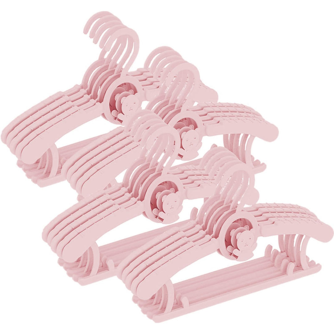 HGYZE Baby Kleiderbügel Kinder Antirutsch, 29-37cm Ausziehbare Kinderkleiderbügel mit Hosenständer,