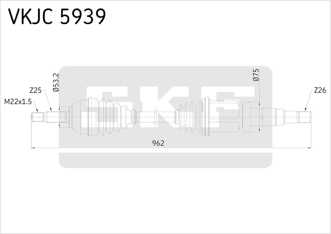 SKF VKJC 5939 Antriebswelle