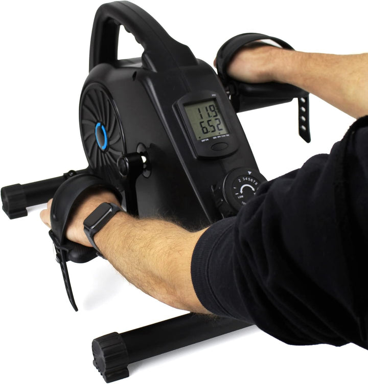 Vita&Bike Mini Fitness Bike, Heimtrainer, Pedaltrainer mit einstellbaren 8-stufigen Magnetwiderstand
