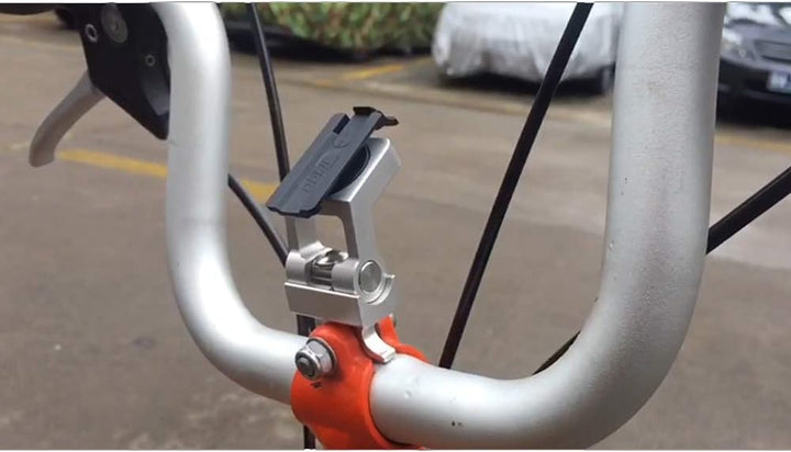 Trigo Fahrrad-Handy-Halterung für Brompton-Klapprad, universelles Smartphone S (Silber, Silber
