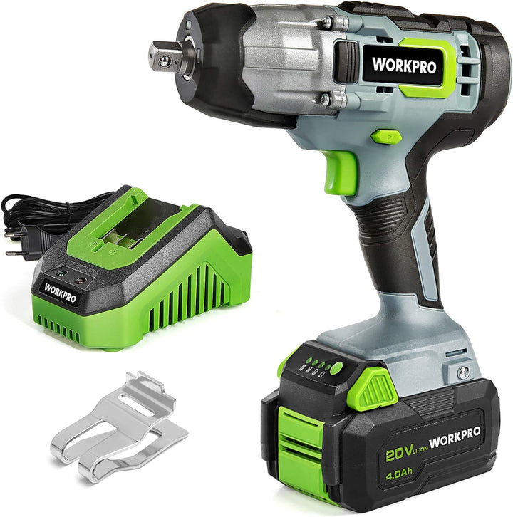 WORKPRO Akku Schlagschrauber 20V, Kabellos Schlagschrauber, 1/2'' Aussenvierkant-Aufnahme, Drehmomen