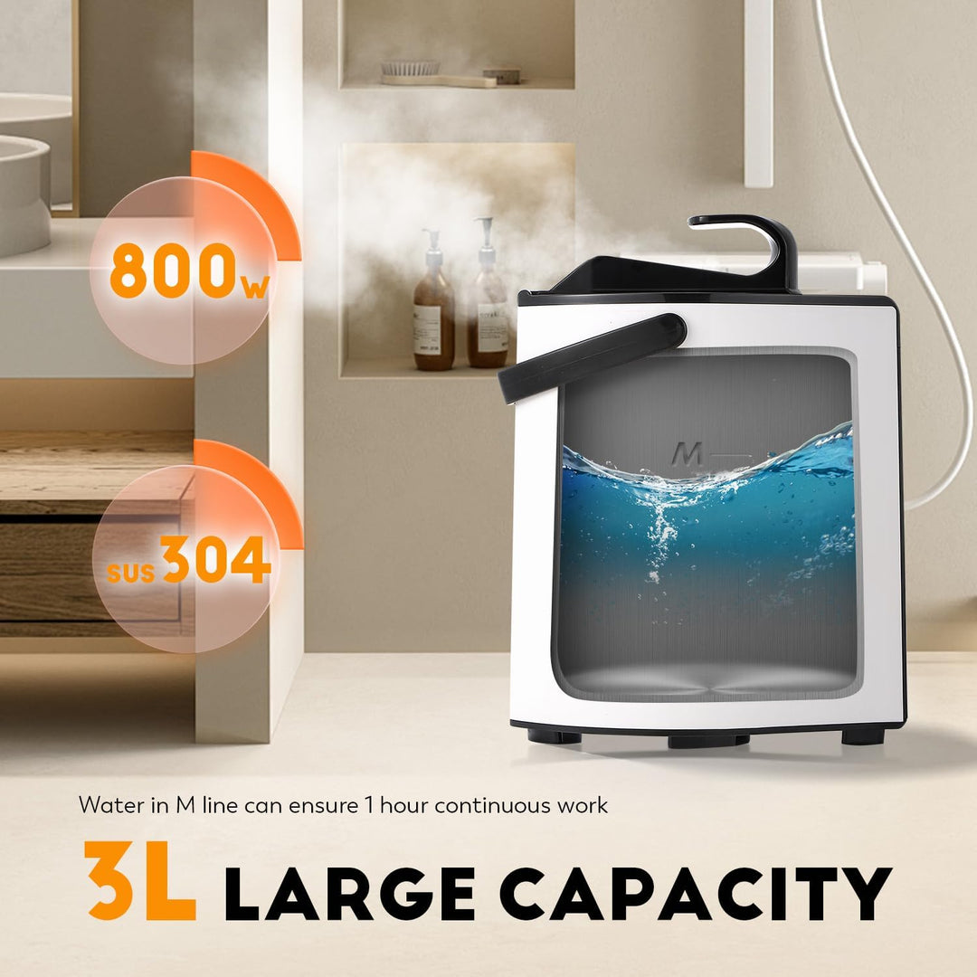 CGOLDENWALL Tragbare Dampfsauna Dampfgenerator 3L, Heimsauna Dampfgenerator mit Fernbedienung, Begas