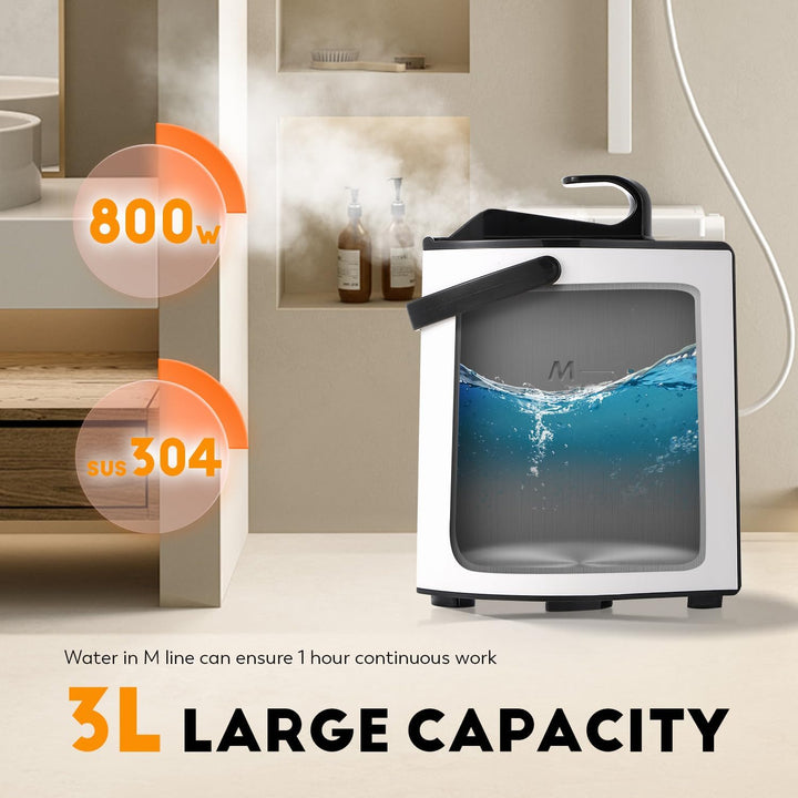CGOLDENWALL Tragbare Dampfsauna Dampfgenerator 3L, Heimsauna Dampfgenerator mit Fernbedienung, Begas