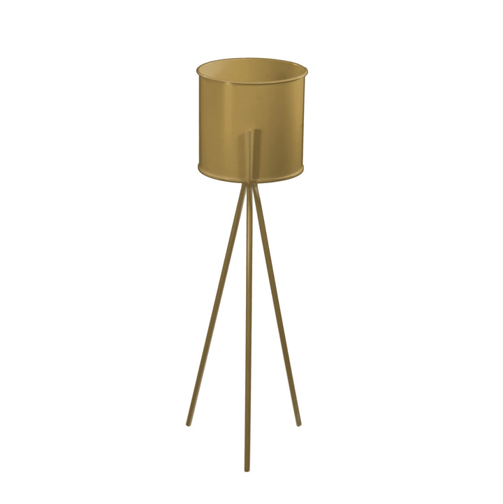 Pflanzenständer Blumenständer Plant Stand Aus Metall Mit Abnehmbarem Blumentopf Modernes Loft, Gold,
