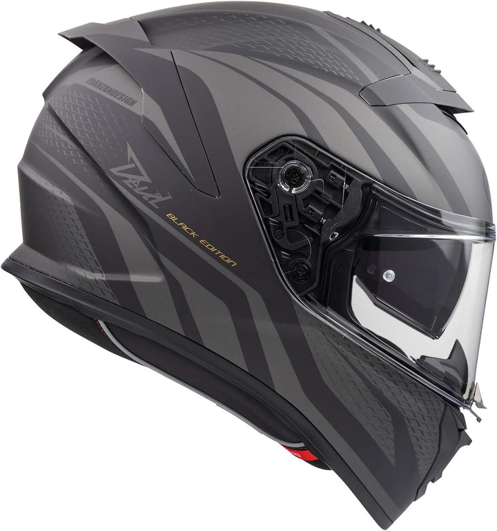 Premier HELM DEVIL PR 9 BE BM,SCHWARZ/GRAU,XS | Quick Release System - vereinfacht die Helmabnahme X