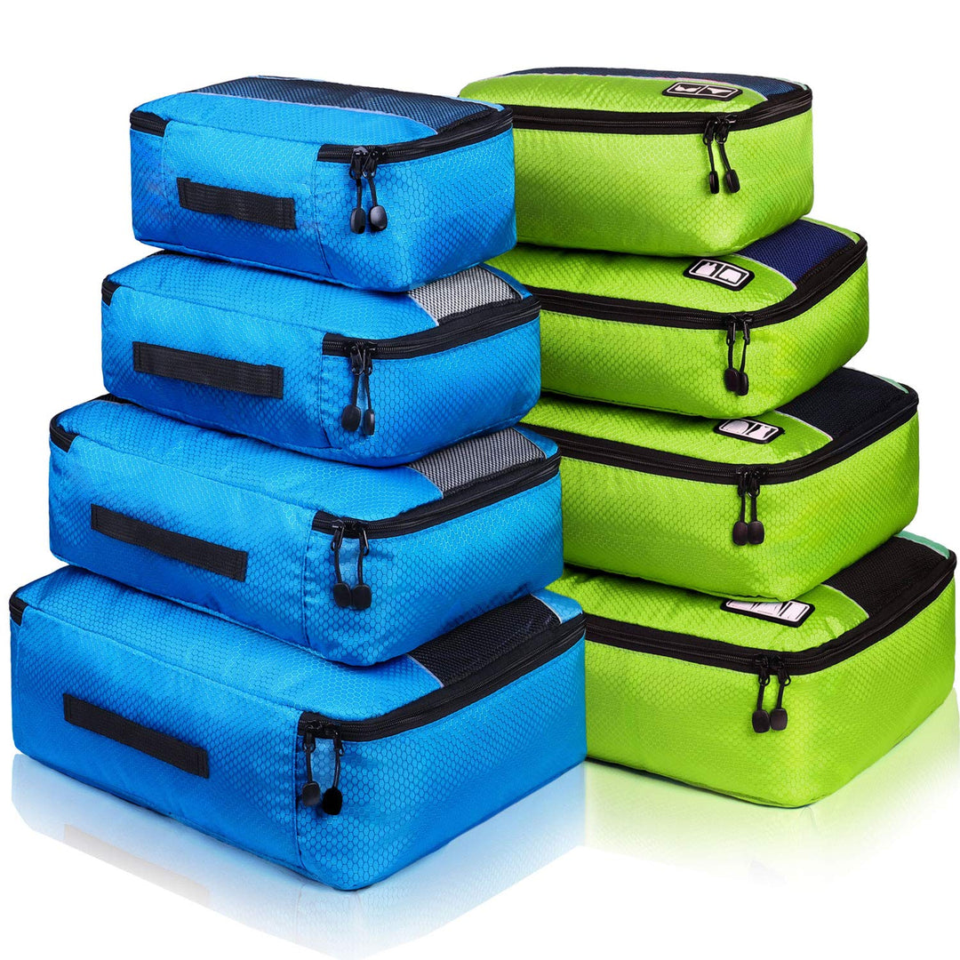Idesort, Kofferorganizer blau/grün Einheitsgrösse 8er-set – Blau/Grün, 8er-set – Blau/Grün
