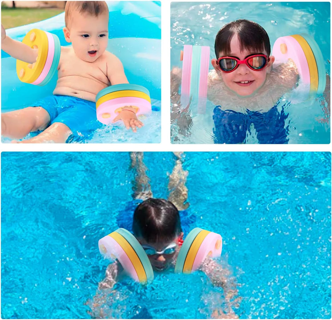 kaianda - Pack of 6 Swimming Sleeves, Swimming Armbands for Children, Swimming aid Swimming Discs, F