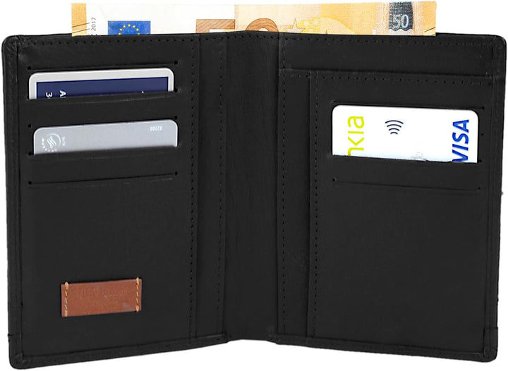 Lois - Geldbörse Herren Leder - Herren Geldbörsen Leder mit RFID Schutz - Geldbörse Herren Klein - G