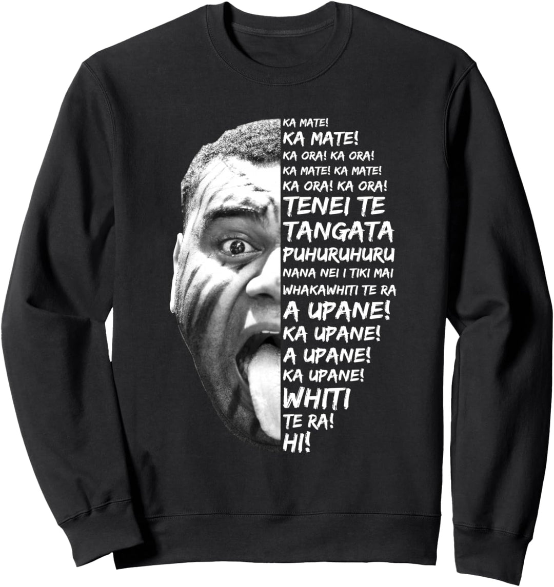 Haka Neuseeland Maori New Zealand Fans Rugby Sweatshirt