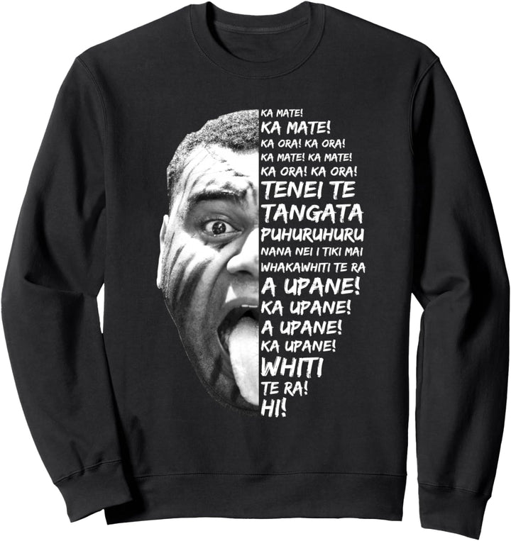 Haka Neuseeland Maori New Zealand Fans Rugby Sweatshirt