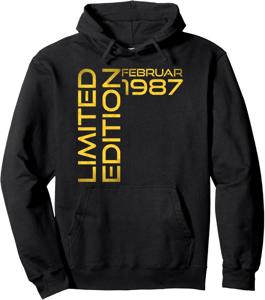 Februar 1987 Limited Edition Geburtstag Pullover Hoodie