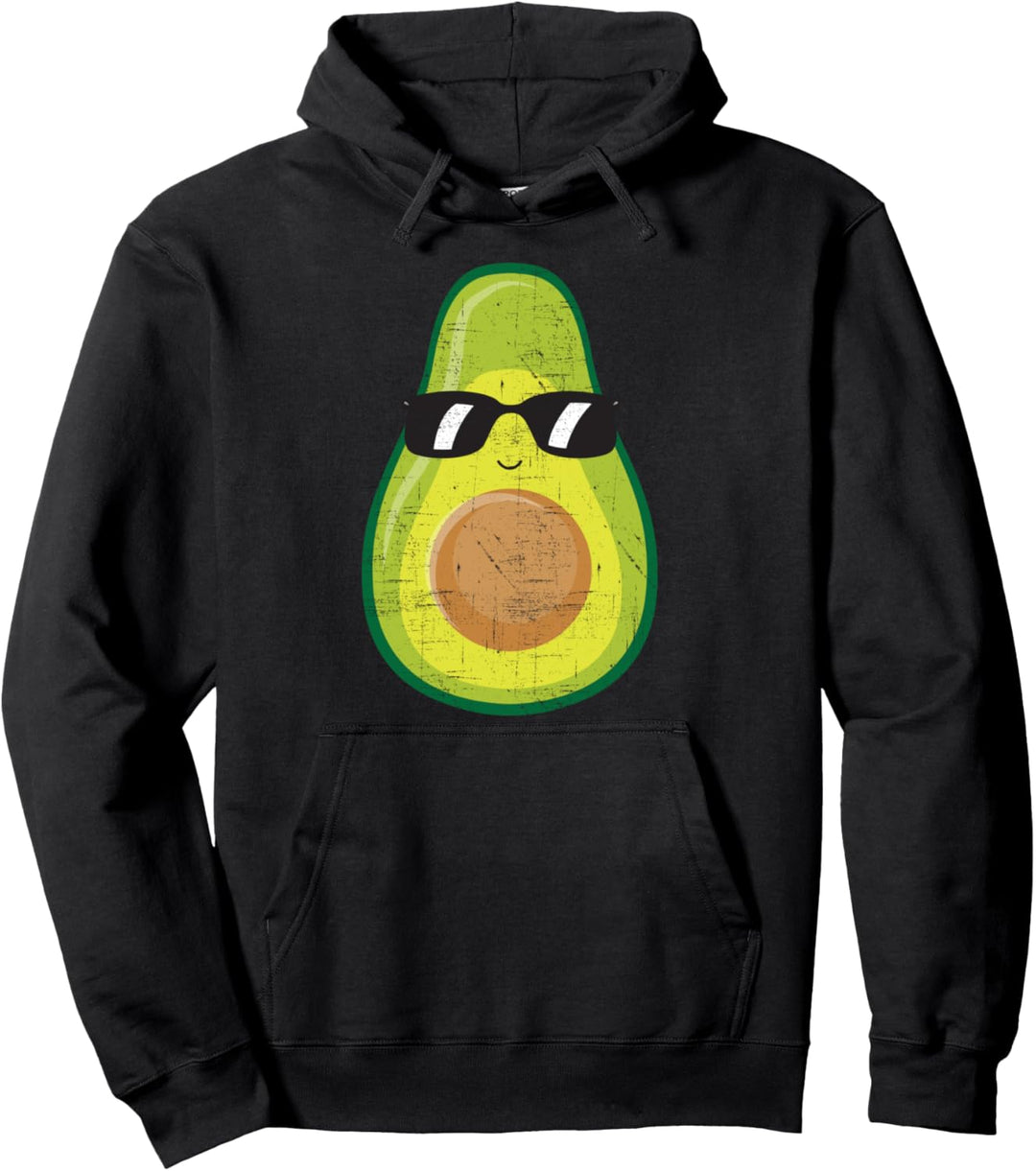 Avocado Mit Sonnenbrille - Cool Vegan Superfood Design Pullover Hoodie