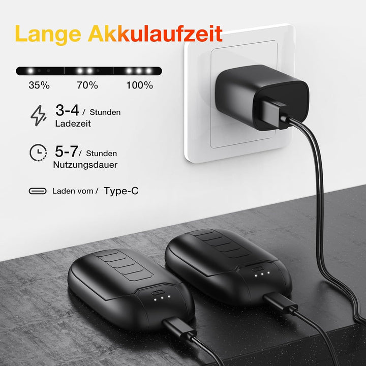 Handwärmer, wiederaufladbar, magnetischer elektrischer Handwärmer, 7 Stunden Wärme, 3 Stufen, Wärme
