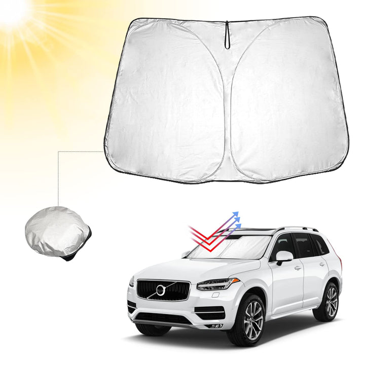 BIBIBO Volvo XC90 Frontscheibenabdeckung Kompatibel mit Volvo XC90 SUV 2016-2022, Sonnenschutz Auto