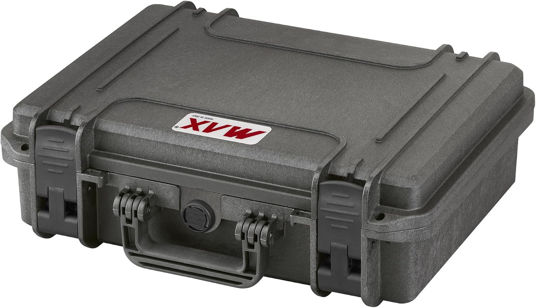 MAX MAX380H115 Luftdichter Koffer, Schwarz, 380 x 270 x 115 mm Leer 380 x 270 x 115 mm, Leer 380 x 2