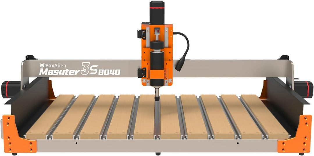 FoxAlien Masuter 3S 8040 Erweiterungsset mit verbessertem Hybrid-Spoilboard für X-Achse, kompatibel