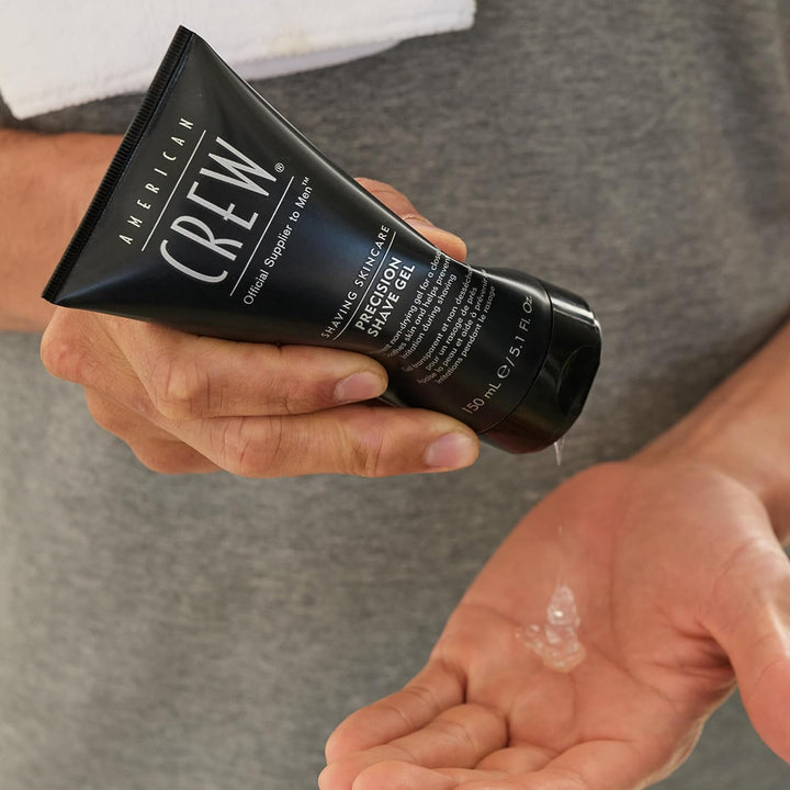 AMERICAN CREW – Precision Shave Gel, 150 ml, Rasiergel für präzise Rasuren, Gel spendet Feuchtigkeit