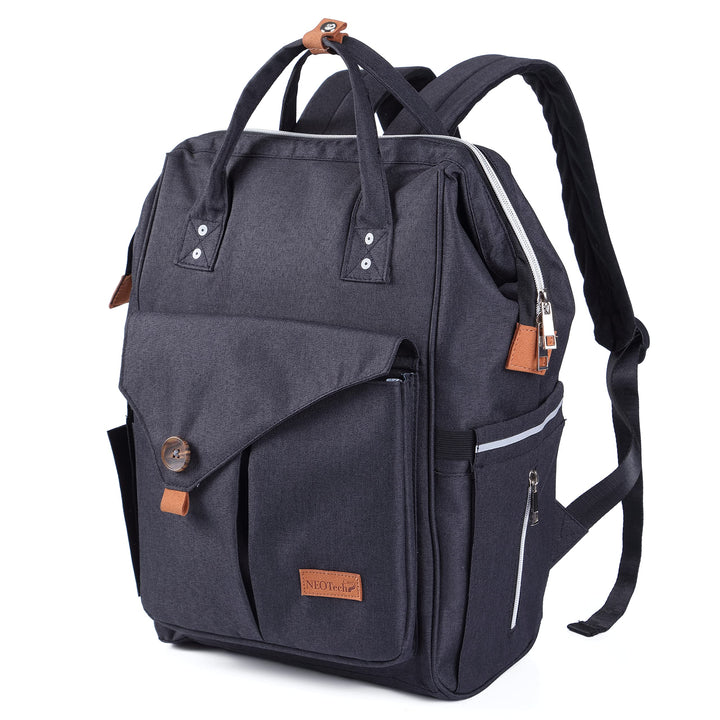 NEOtech Care Wickeltasche Rucksack für Baby Mädchen/Junge, breite Öffnung, Multifunktions-Organisati