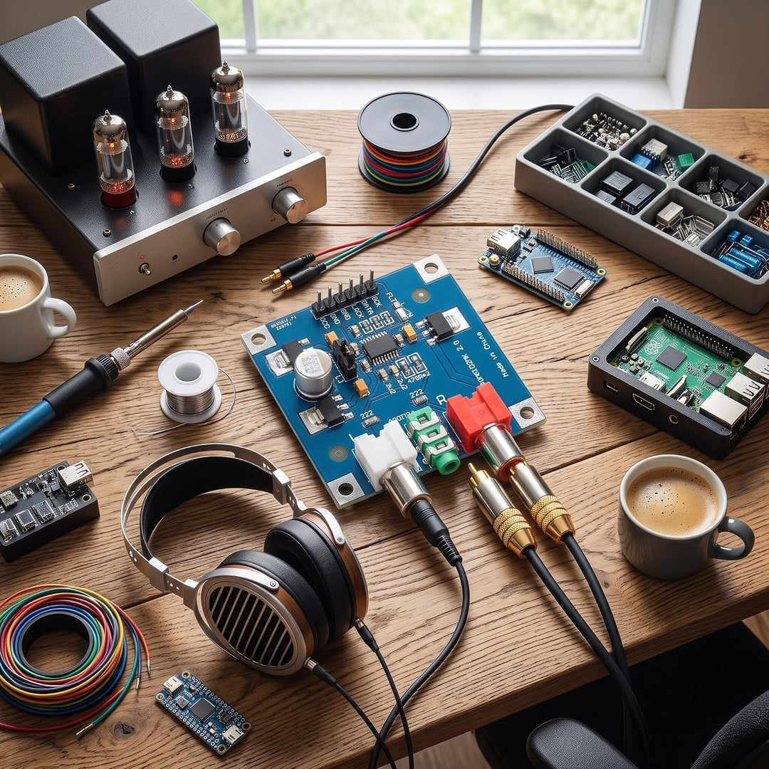 DAC Decoder Board I2S, 32bit 384K Digital-Audio-Modul mit 3,5mm Kopfhörerausgang für Stereoverstärke