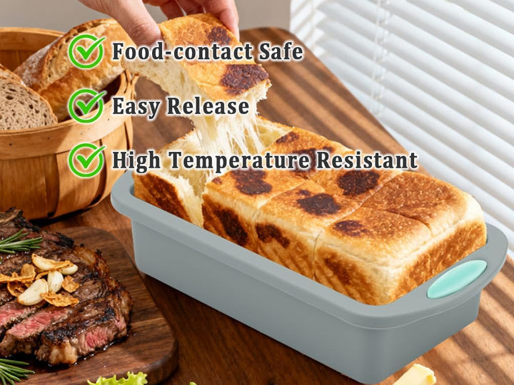 3 Stück Brotbackform Silikon, Silikon Kuchenform Geben Silikonpinsel, silikons Backform, silikonform