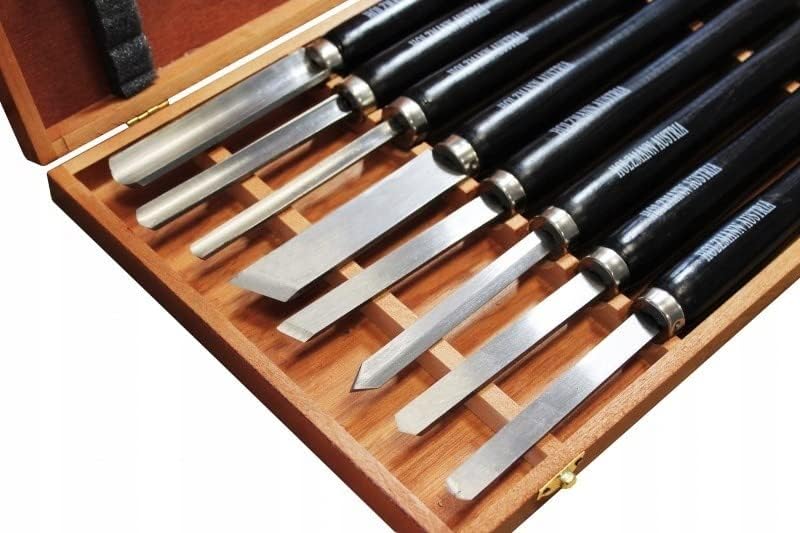 Xcalibur Holzmann Drechseleisen 8-tlg. H8TLG Drechselbeitel Drechselmesser Drechselsatz