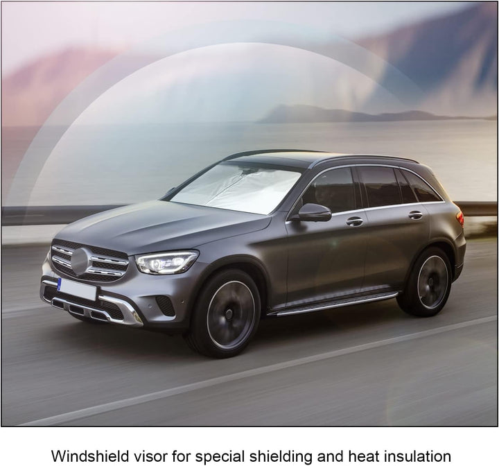 BIXUAN Sonnenschutz kompatibel mit Mercedes Benz GLC X253 SUV 2016-2022 Windschutzscheibe für das Au