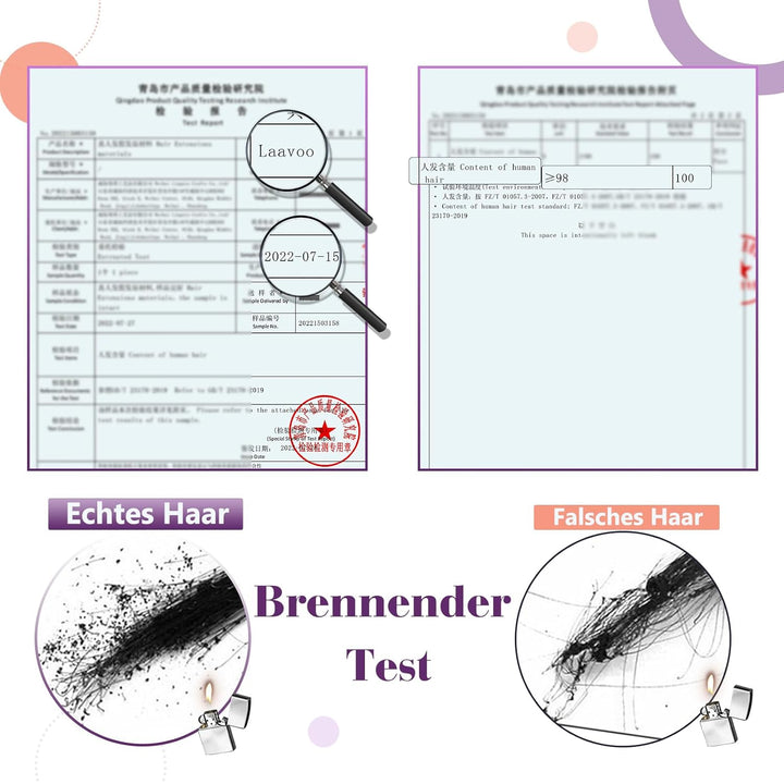 LaaVoo Clip in Extensions Braun Haarverlängerung Echthaar Clip Hellbraun mit Platinblond 45cm Extens