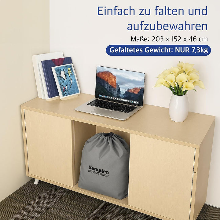 Semptec Urban Survival Technology Reiseluftbett: Selbstaufblasende Luftmatratze mit elektrischer Luf