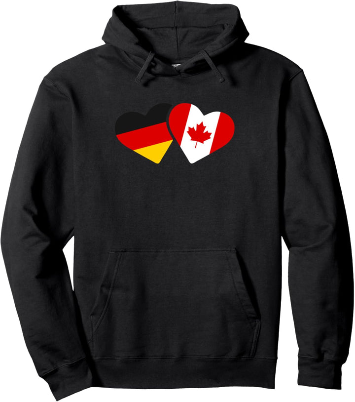 Deutschland Kanada Liebe Herz Freunde Geschenk Pullover Hoodie