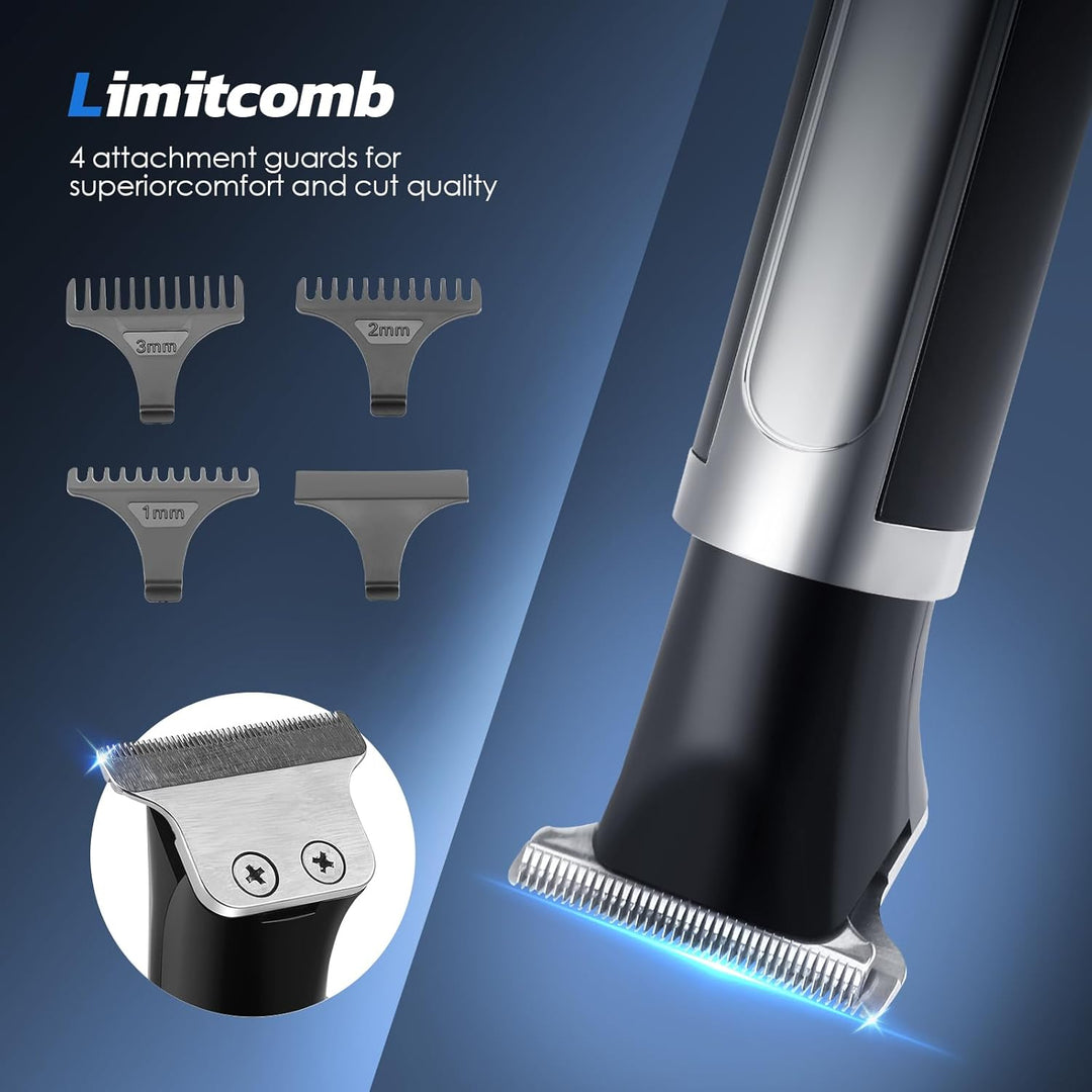 Elektrisch Rückenrasierer Herren, 4 in 1 Mens Rasierer Herren, Trimmer for Herren mit Faltbarem Grif