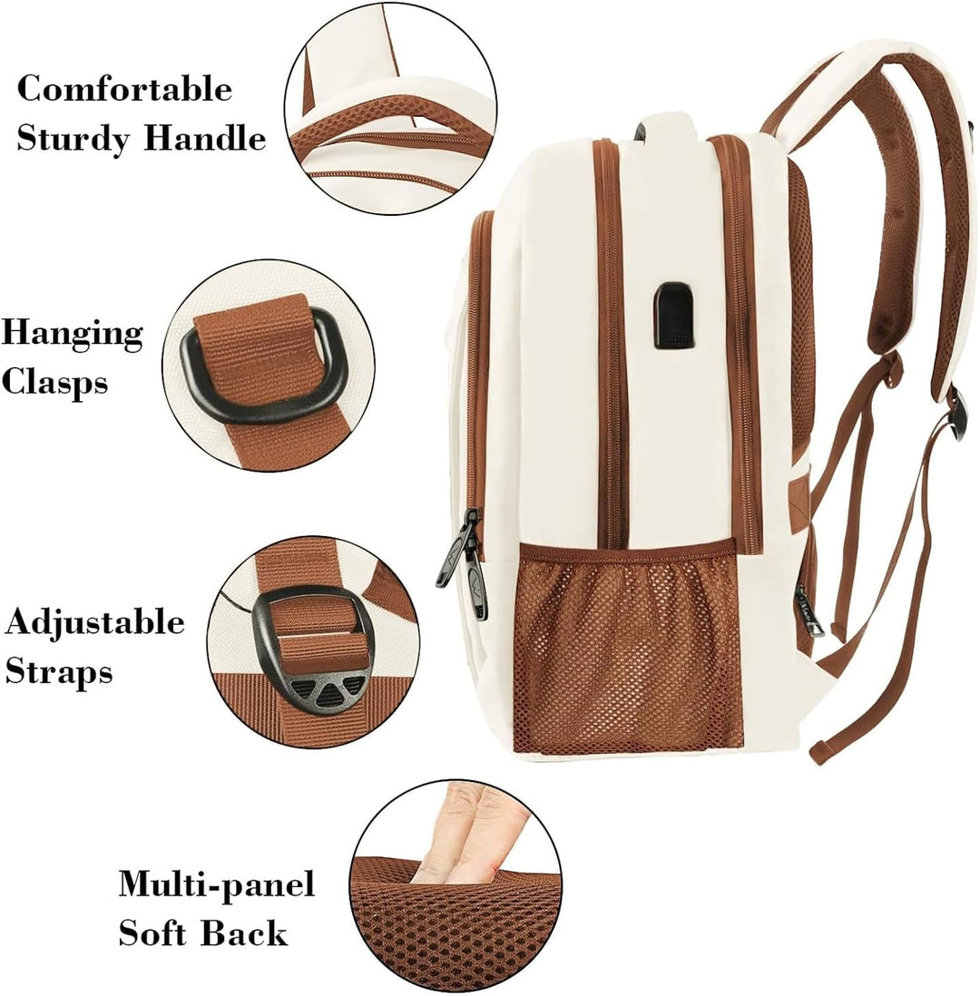 MATEIN Laptop Rucksack Damen, Grosser Schulrucksack Jungen 17,3 Zoll Backpack Notebook Laptoptasche