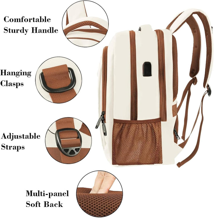 MATEIN Laptop Rucksack Damen, Grosser Schulrucksack Jungen 17,3 Zoll Backpack Notebook Laptoptasche