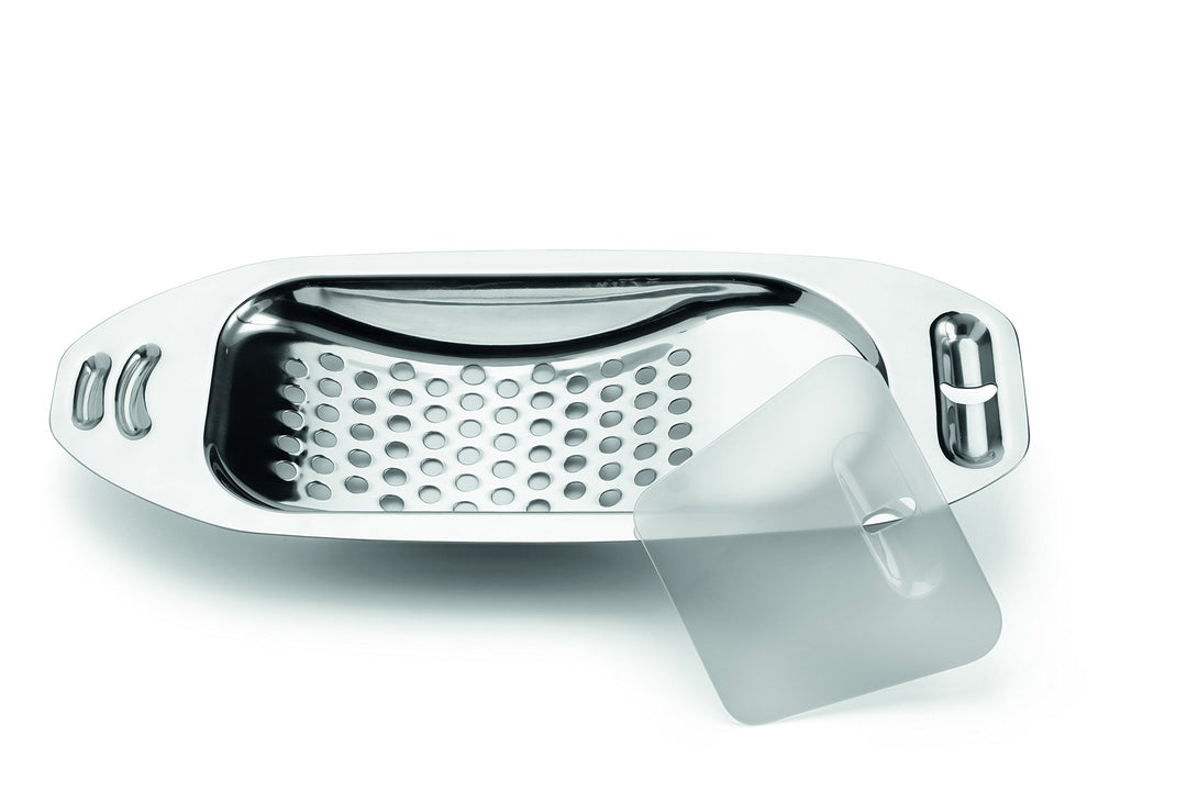 Weis Spätzlemacher mit Rundloch, Edelstahl, Silber, 35 x 14 x 3.5 cm