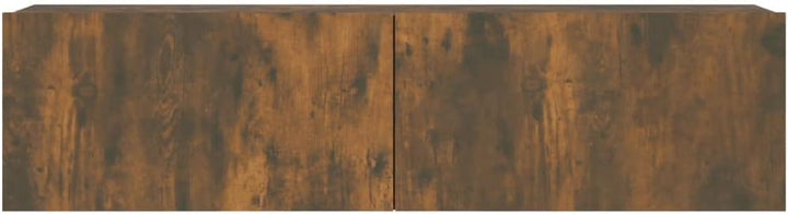 AUVYI TV-Wandschrank Räuchereiche 120x30x30 cm Holzwerkstoff Lowboard Nachttisch Holz Aufbewahrungss