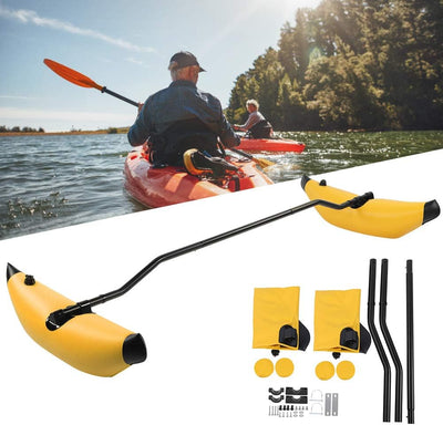 Wosune Kajak-Stabilisator, Kanu-Boot-Zubehör Kajak-Ausleger-Kit, für stabiles aufblasbares Kajak im