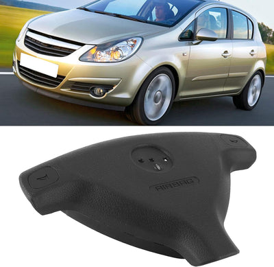 Lenkradabdeckung, Kratzfeste ABS Radabdeckung 90437285 199180 Ersatz Passend für Opel Astra G/Zafira