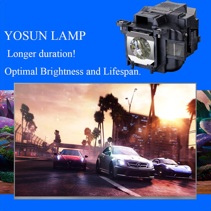 YOSUN Projektorlampe für Epson Elplp88 V13h010l88Powerlite Home Cinema 2040 1040 2045 740HD 640 EX32
