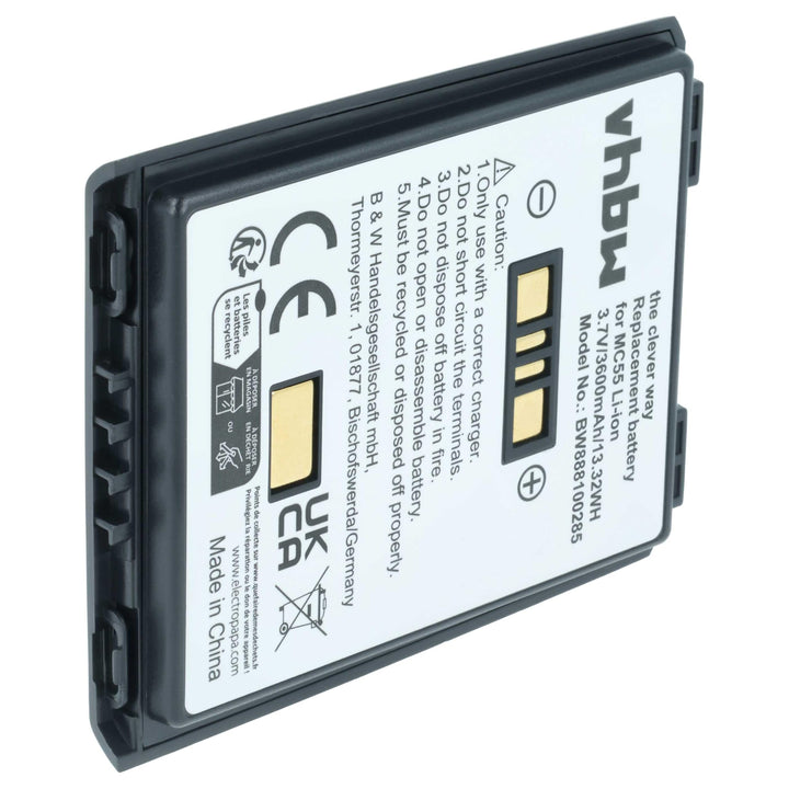 vhbw Akku kompatibel mit Symbol MC659B, MC67 Mobilcomputer PDA Scanner (3600 mAh, 3,7 V, Li-Ion)