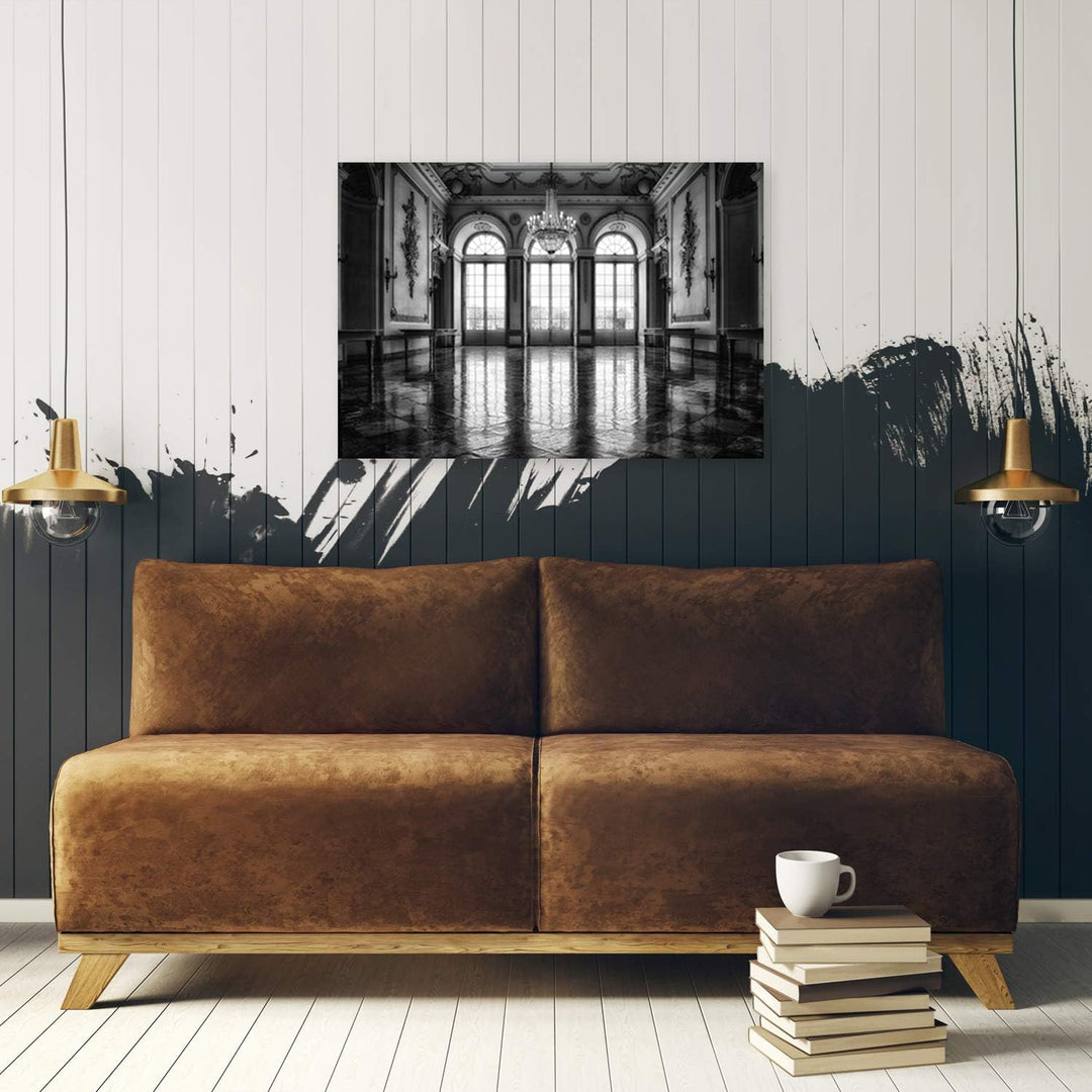 Feeby Dekobild Architektur Deko Wand Kunstdruck schwarz-weiss 70x50 cm Deko Paneel 70x50 cm Schwarz-