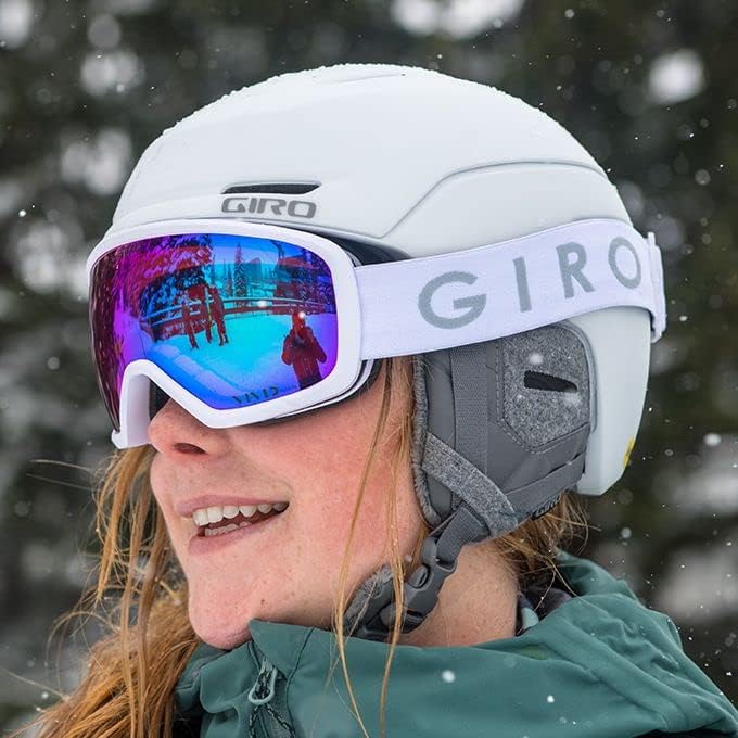 Giro Avera Skihelm - Snowboardhelm für Damen &amp; Jugend - Matt Ano Harbor Blue S (52-55,5cm)
