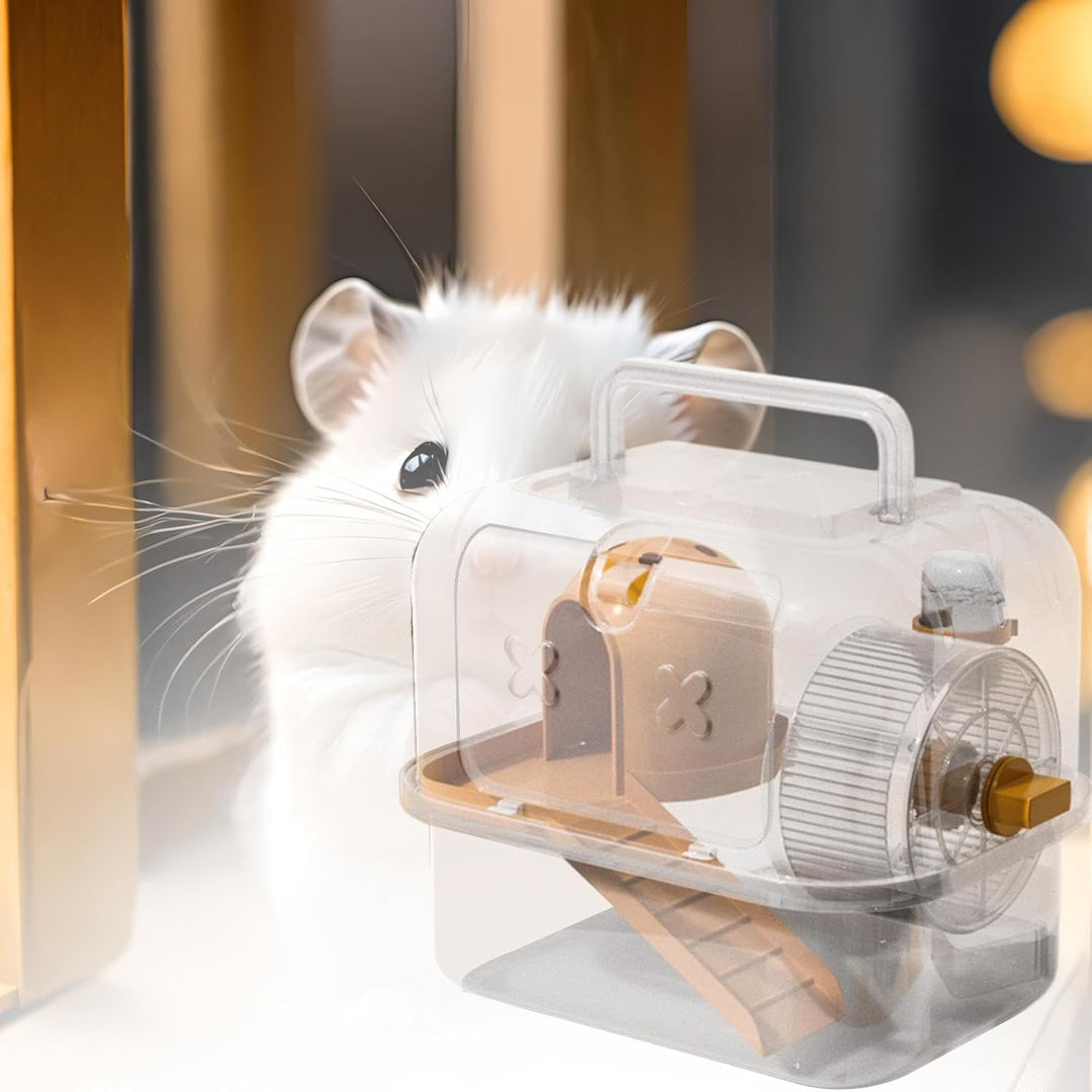 Hamster Transport Käfig, Hamsterreise-Transporter – Entlüftungsauslass für kleine Haustiere | Tragba